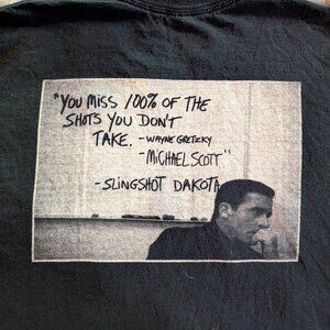 Slingshot Dakota - Dunder Mifflin Michael Scott Black T-Shirt 2XL